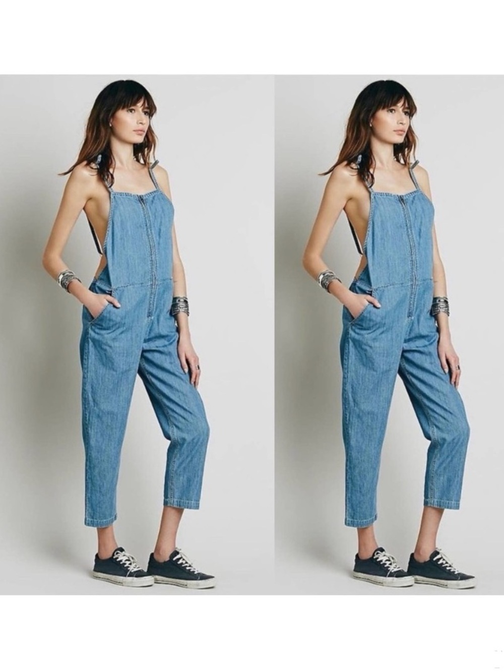 Free People Chambray Overalls - Picture 12 of 12